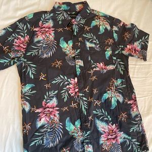 PAC Sun floral short sleeve button down